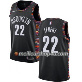 Maillot Basket Homme Brooklyn Nets Caris LeVert 22 2018-19 Nike City Edition Noir Swingman